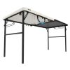 Pumice Gray 5-Foot Folding Table for Tailgating and Camping