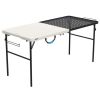 Pumice Gray 5-Foot Folding Table for Tailgating and Camping