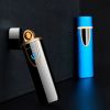 Windproof Electric Lighter; Flameless Touch Induction USB Rechargeable Cigarette Lighter Smoking Electronic Gadgets